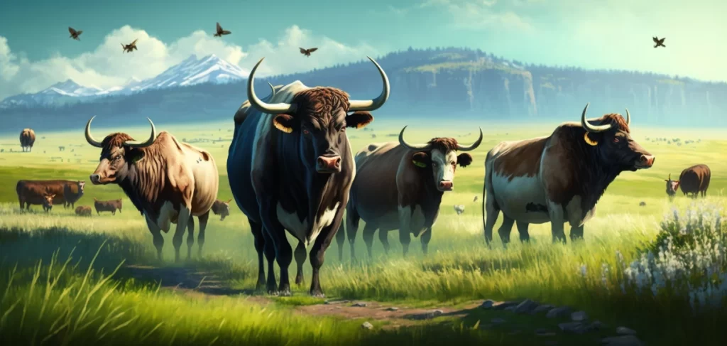 Búfalos y más bovinos