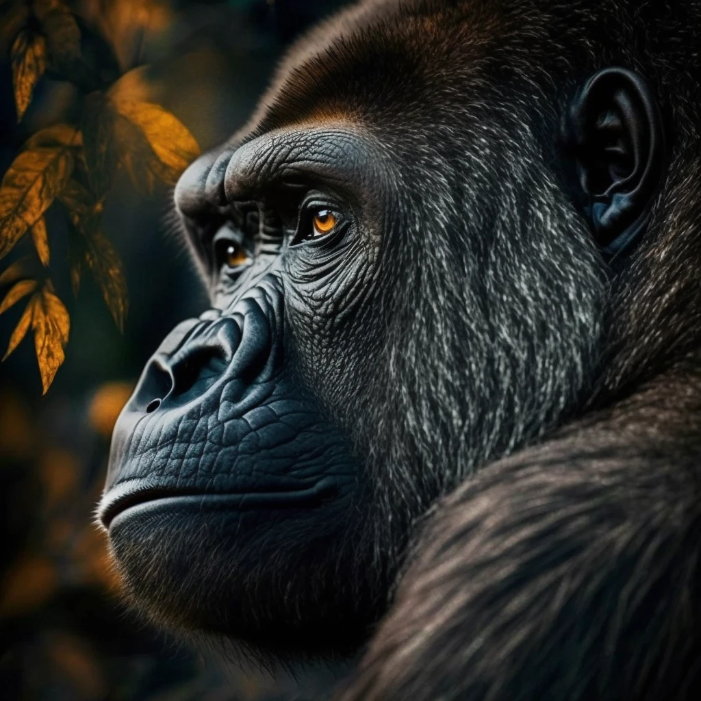 Gorila creado con Inteligencia artificial